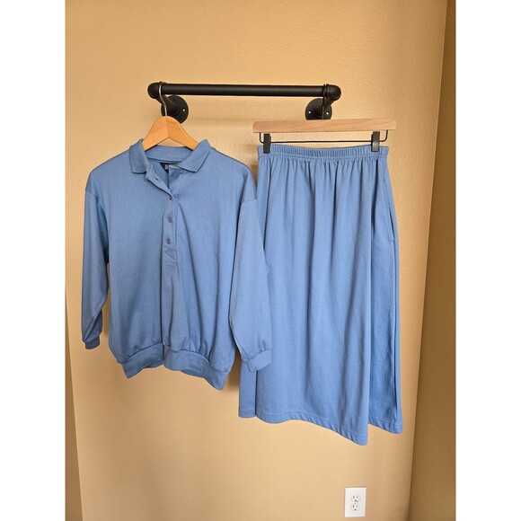 Lands end 90s 2 piece set (sweater and skirt) women's size petite medium - Picture 8 of 12